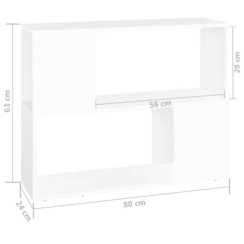 TV ormarić bijeli 80 x 24 x 63 cm od konstruiranog drva - Bijela 1 80 x 24 x 63 cm Cijena