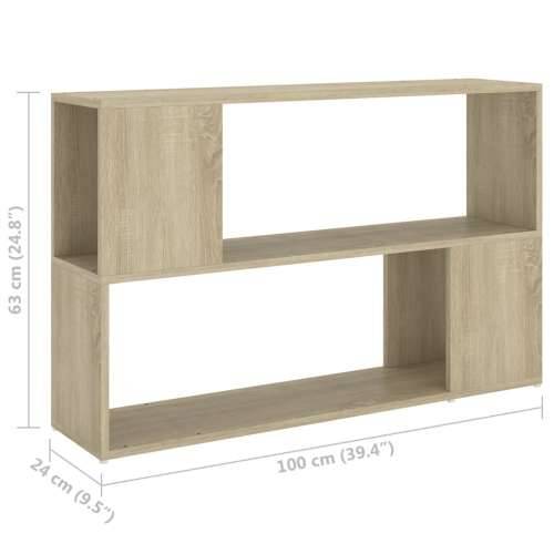 Ormarić za knjige boja hrasta 100x 24x63 cm konstruirano drvo - sonoma hrast 1 100 x 24 x 63 cm Cijena
