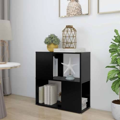 Ormarić za knjige crni 60 x 24 x 63 cm konstruirano drvo - Crna 1 60 x 24 x 63 cm Cijena