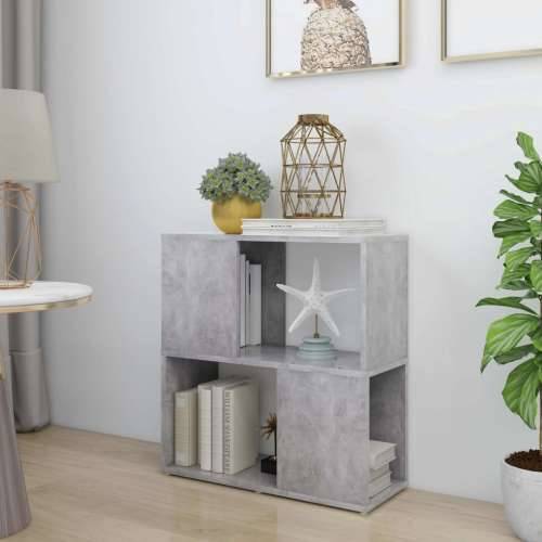 Ormarić za knjige siva boja betona 60x24x63cm konstruirano drvo - Beton siva 1 60 x 24 x 63 cm Cijena