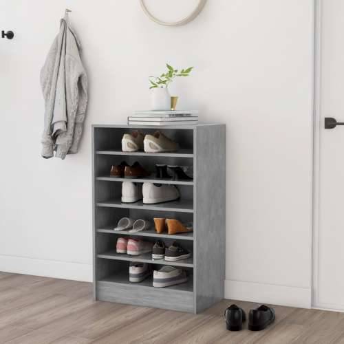 Ormarić za cipele boja betona 60 x 35 x 92 cm konstruirano drvo - Beton siva 60 x 35 x 92 cm 1 shoe cabinet without door Cijena