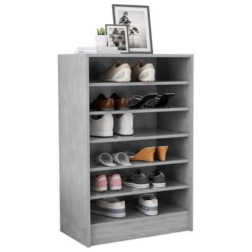 Ormarić za cipele boja betona 60 x 35 x 92 cm konstruirano drvo - Beton siva 60 x 35 x 92 cm 1 shoe cabinet without door Cijena