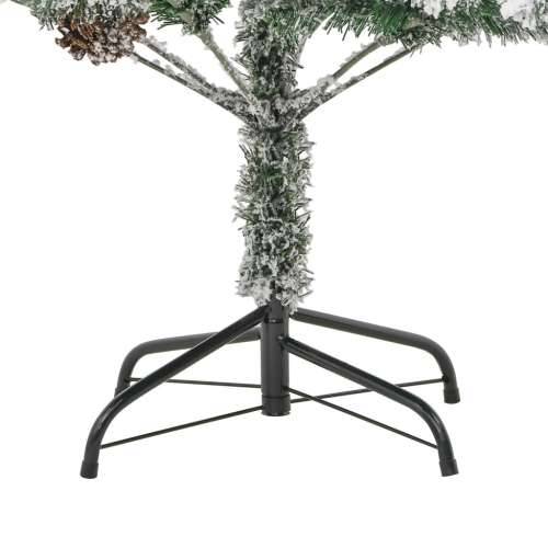Osvijetljeno božićno drvce sa snijegom i šiškama 225 cm PVC/PE - 225 x 110 cm 1 Cijena