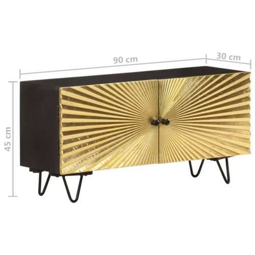 TV ormarić 90 x 30 x 45 cm od masivnog drva manga Cijena