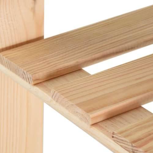 Stalak za pohranu s 5 razina 80x28,5x170 cm od masivne borovine - Prirodna 80 x 28.5 x 170 cm 1 Cijena