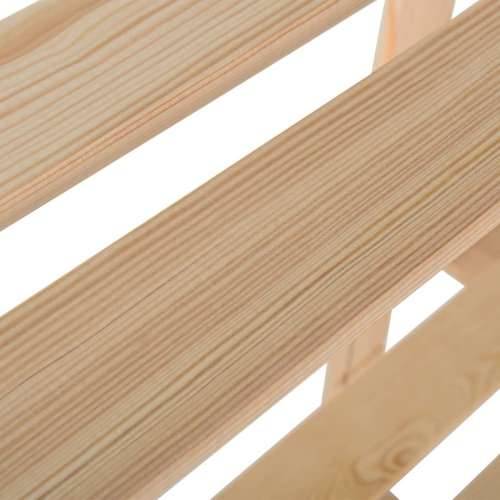 Stalak za pohranu s 3 razine 80 x 28,5 x 90 cm masivna borovina - Prirodna 80 x 28.5 x 90 cm 1 Cijena