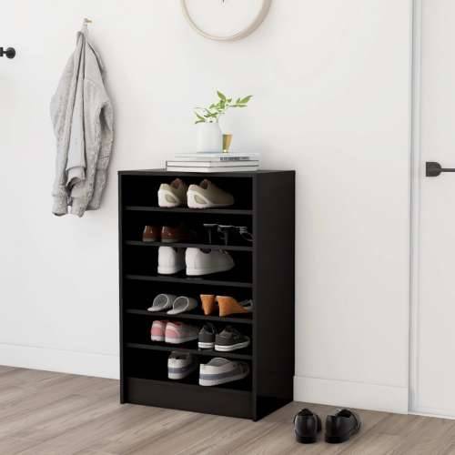 Ormarić za cipele crni 60 x 35 x 92 cm konstruirano drvo - Crna 60 x 35 x 92 cm 1 shoe cabinet without door Cijena