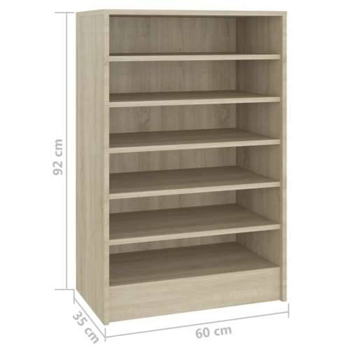 Ormarić za cipele boja hrasta 60 x 35 x 92 cm konstruirano drvo - sonoma hrast 60 x 35 x 92 cm 1 shoe cabinet without door Cijena