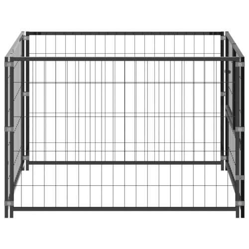 Kavez za pse crni 100 x 100 x 70 cm čelični Cijena
