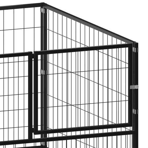 Kavez za pse crni 100 x 100 x 70 cm čelični - Crna 100 x 100 x 70 cm 1 Cijena