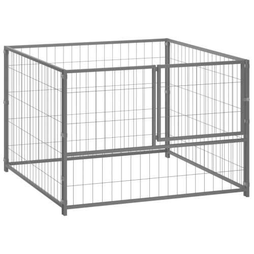 Kavez za pse srebrni 100 x 100 x 70 cm čelični Cijena