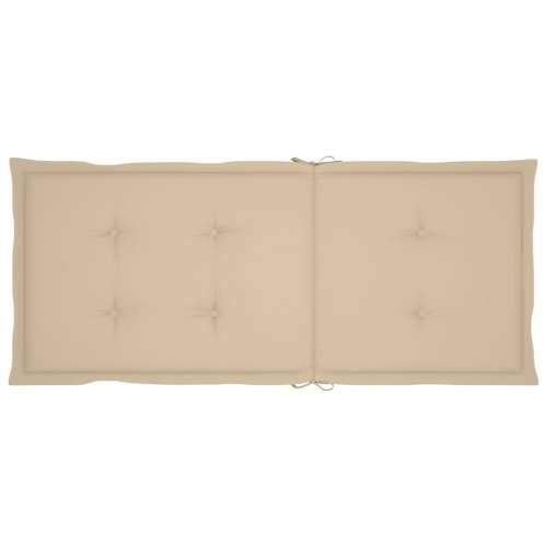 Stolica za ljuljanje s jastucima od masivnog bagremovog drva - Bež 120 x 50 x 3 cm 1 Cijena