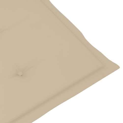 Stolica za ljuljanje s jastucima od masivnog bagremovog drva - Bež 120 x 50 x 3 cm 1 Cijena