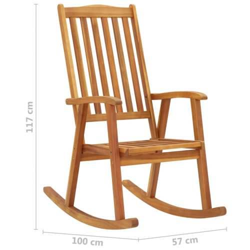 Stolica za ljuljanje s jastucima od masivnog bagremovog drva - Plava 120 x 50 x 3 cm 1 Cijena