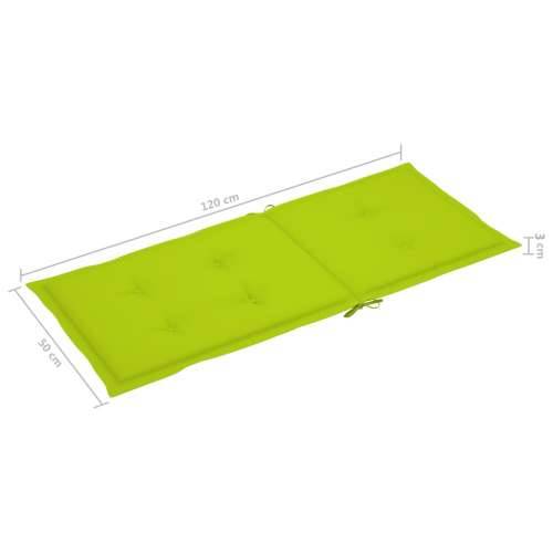 Stolica za ljuljanje s jastucima od masivnog bagremovog drva - Svjetlozelena 120 x 50 x 3 cm 1 Cijena
