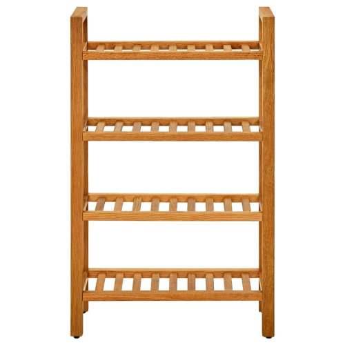 Stalak za obuću s 4 police 50x27x80 cm od masivne hrastovine - 1 80 cm 50 cm Cijena