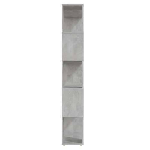 Ormarić za knjige / pregrada boja betona 80x24x155 cm drveni - Beton siva 80 x 24 x 155 cm 1 Cijena