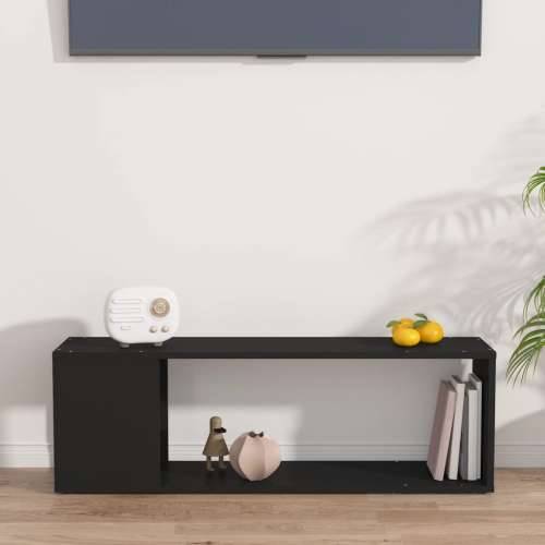 TV ormarić crni 100 x 24 x 32 cm od konstruiranog drva - Crna 1 100 x 24 x 32 cm Cijena