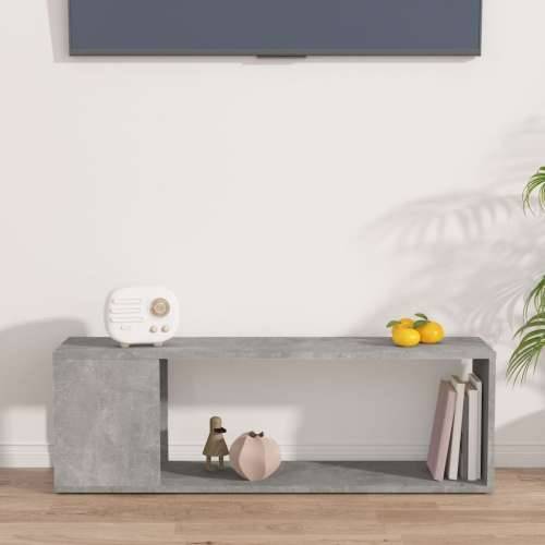 TV ormarić siva boja betona 100x24x32 cm od konstruiranog drva - Beton siva 100 x 24 x 32 cm 1 Cijena