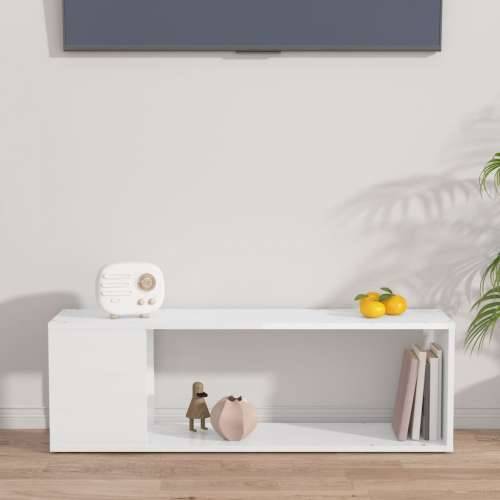 TV ormarić visoki sjaj bijeli 100x24x32 cm konstruirano drvo - Visoko sjajno bijela 100 x 24 x 32 cm 1 Cijena