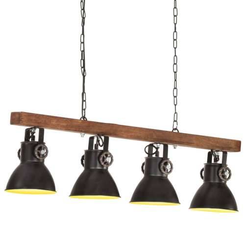 Industrijska stropna svjetiljka crna E27 od drva manga Cijena