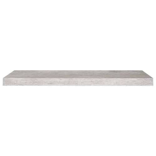 Plutajuća zidna polica siva boja betona 80 x 23,5 x 3,8 cm MDF Cijena