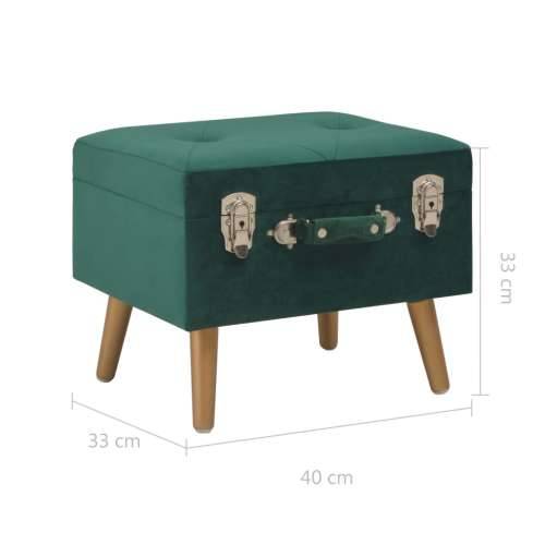 Tabure za pohranu 40 cm zeleni baršunasti Zelena Cijena