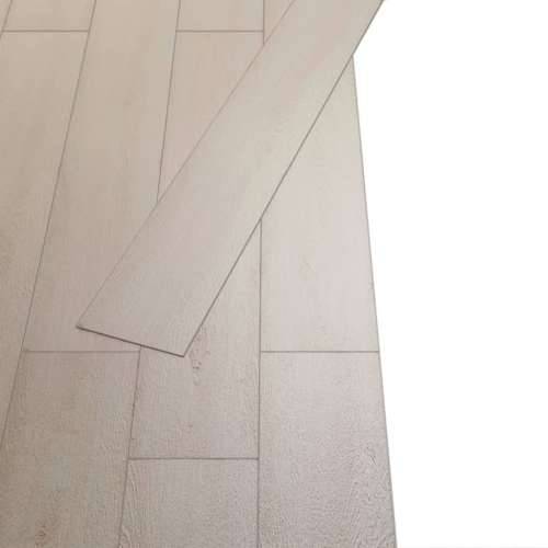 Samoljepljive podne obloge PVC 5,21 m² 2 mm bijela boja hrasta Cijena