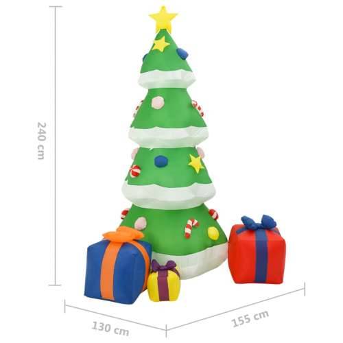 Ukrasno božićno drvce na napuhavanje LED 240 cm Cijena