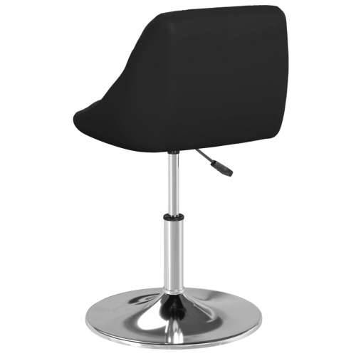 Blagovaonska stolica od umjetne kože crna Cijena