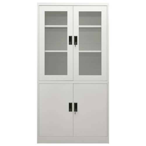 Uredski ormarić svjetlosivi 90 x 40 x 180 cm čelični Svjetlosiva 1 Cijena