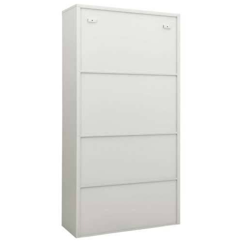Uredski ormarić svjetlosivi 90 x 40 x 180 cm čelični Svjetlosiva 1 Cijena