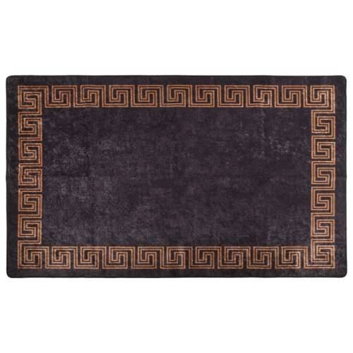 Perivi tepih 120 x 180 cm crno-zlatni protuklizni Cijena