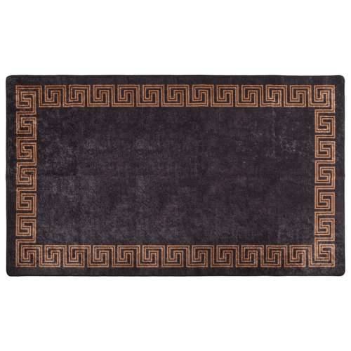 Perivi tepih 190 x 300 cm crno-zlatni protuklizni Cijena
