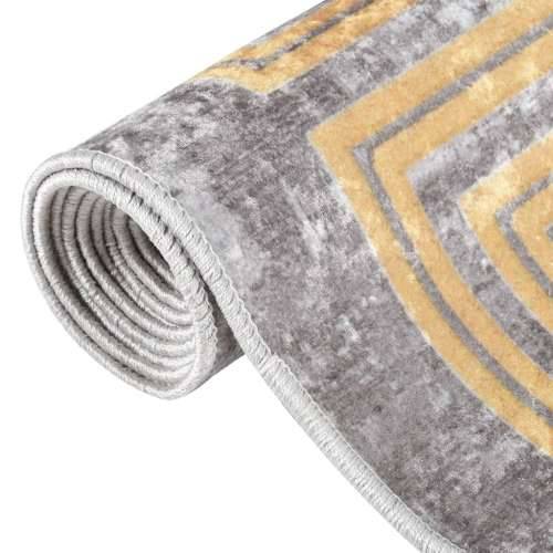 Perivi tepih 190 x 300 cm sivi protuklizni Cijena