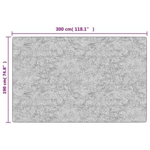 Perivi tepih 190 x 300 cm sivi protuklizni Cijena