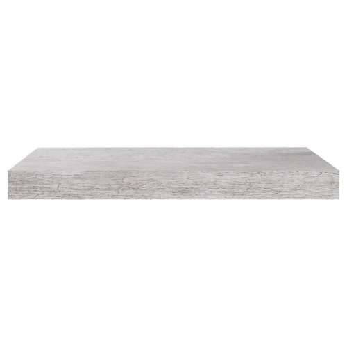 Plutajuća zidna polica siva boja betona 50 x 23 x 3,8 cm MDF Cijena