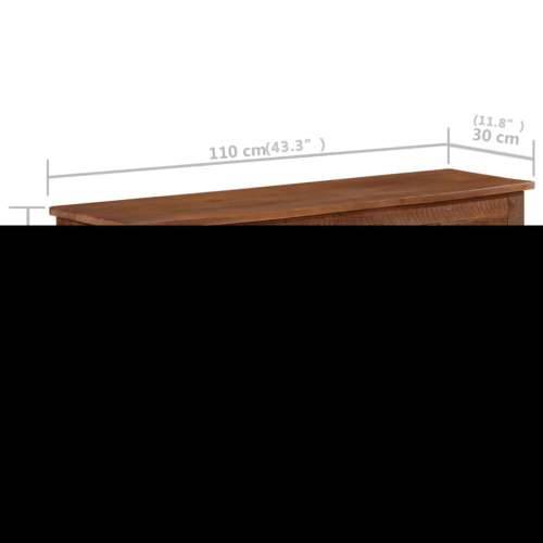 Kutija za pohranu 110 x 30 x 40 cm od masivnog drva manga 1 110 cm Cijena