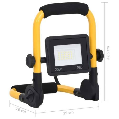 LED reflektor s ručkom 20 W hladni bijeli - Hladna bijela 1 20 w Cijena
