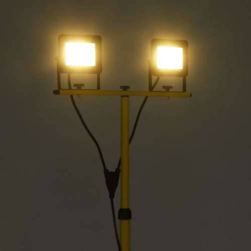 LED reflektor sa stativom 2 x 50 W topli bijeli - Topla bijela 1 2 x 50 w Cijena