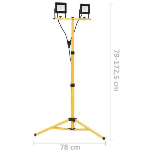 LED reflektor sa stativom 2 x 50 W topli bijeli - Topla bijela 1 2 x 50 w Cijena