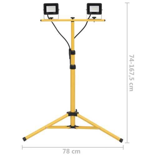 LED reflektor sa stativom 2 x 20 W hladni bijeli - Hladna bijela 1 2 x 20 w Cijena