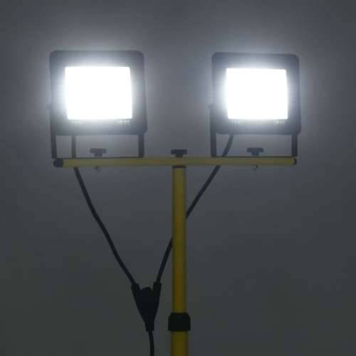 LED reflektor sa stativom 2 x 50 W hladni bijeli - Hladna bijela 1 2 x 50 w Cijena