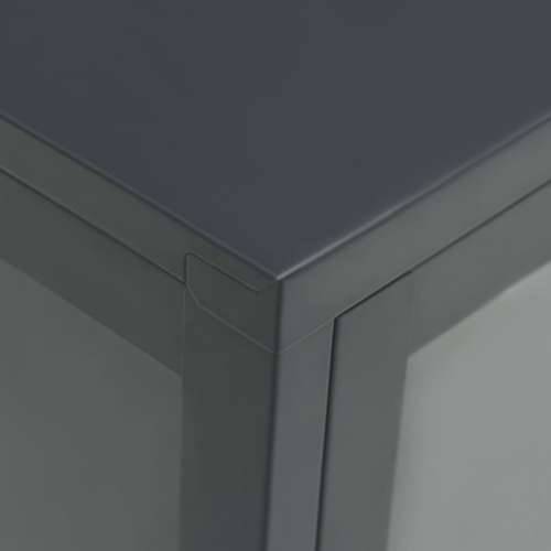 Komoda antracit 105 x 35 x 70 cm od čelika i stakla - Antracit 1 Cijena