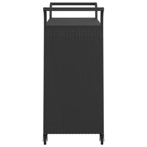 Barska kolica s ladicom crna 100 x 45 x 97 cm od poliratana Cijena