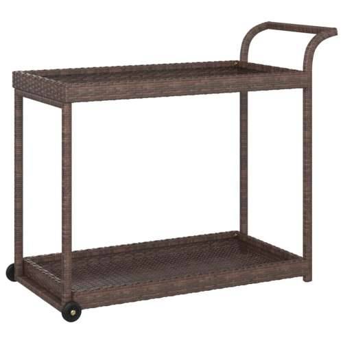 Barska kolica smeđa 100 x 45 x 83 cm od poliratana - Smeđa Cijena