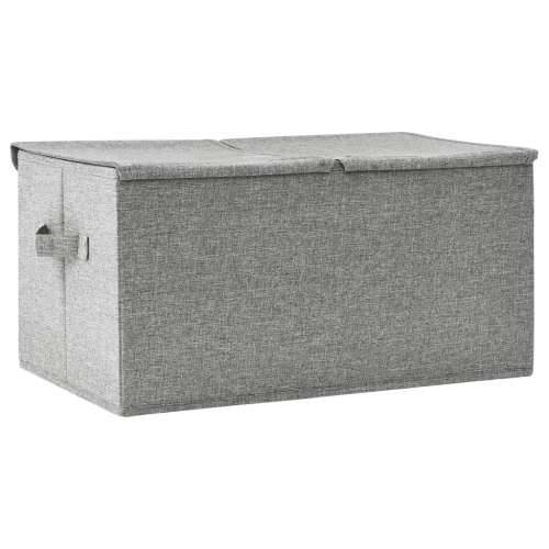 Kutija za pohranu od tkanine 50 x 30 x 25 cm siva - Siva 1 Cijena