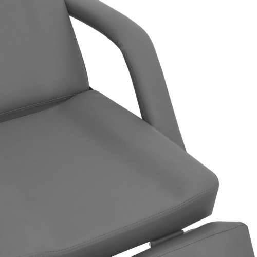 Kozmetička stolica od umjetne kože siva 180 x 62 x 78 cm  - Siva Cijena