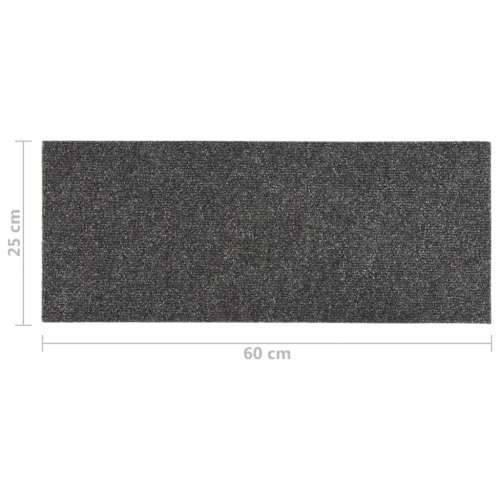 Ljepljivi tepisi za stepenice 15 kom 60 x 25 cm antracit - Antracit 60 x 25 cm 15 Cijena