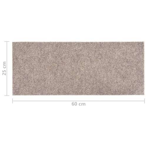 Ljepljivi tepisi za stepenice 15 kom 60 x 25 cm krem - Krema 60 x 25 cm 15 Cijena